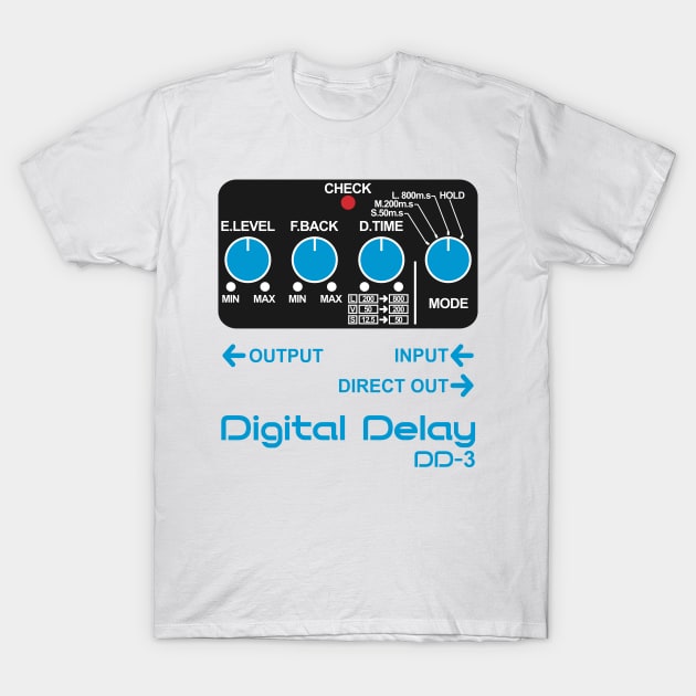 Digital delay pedal T-Shirt by weeed